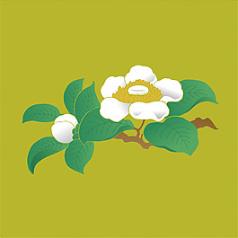 簡(jiǎn)約花枝裝飾圖