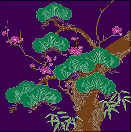 梅花樹裝飾圖