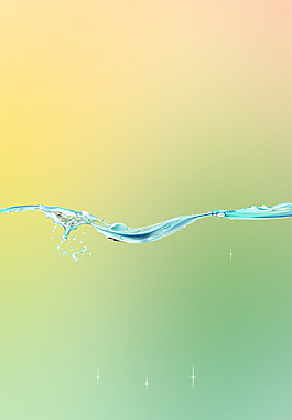 清新藍色流水背景