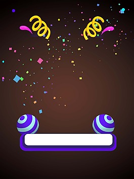 彩色飄帶氣球背景