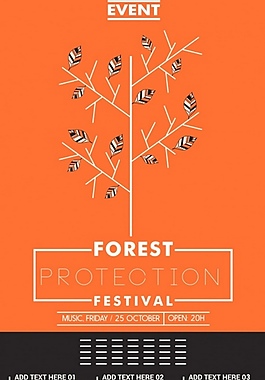 樹黃色背景素材