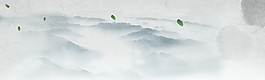水墨風(fēng)景畫花紋背景圖