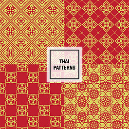 中國(guó)風(fēng)紅色無(wú)縫背景圖
