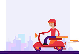 矢量紅色電動車設(shè)計素材