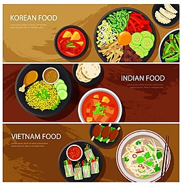 創意韓國美食插畫