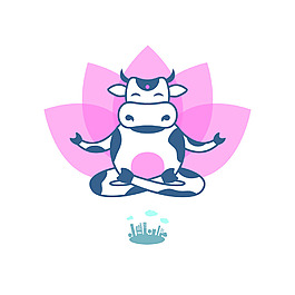 動物logo設計矢量元素蓮花