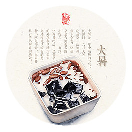 仙草蜜大暑元素圖