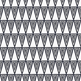 黑白三角形組成無縫背景圖