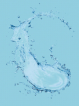 水花水滴免摳png透明圖層素材