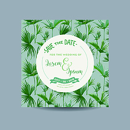 熱帶風(fēng)情宣傳頁設(shè)計矢量背景