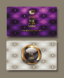 紫色vip皇冠會(huì)員素材卡片
