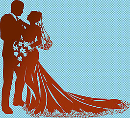 婚禮素材夫婦剪影免摳png透明圖層素材