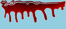 一條血跡免摳png透明圖層素材