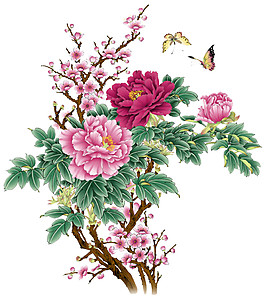 鳥語(yǔ)花香PNG元素