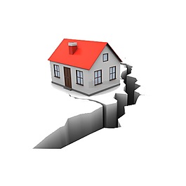 手繪房屋地震元素