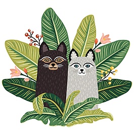 創(chuàng)意婚禮卡通形象裝飾素材
