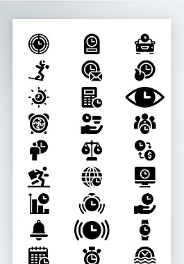 計(jì)時(shí)數(shù)量計(jì)算圖標(biāo)手機(jī)UI黑色擬物圖標(biāo)矢量AI素材icon