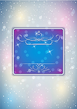 夢(mèng)幻雪花彩色漸變背景