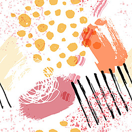 抽象卡通潮流背景素材