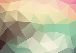 小女生多邊形背景矢量素材