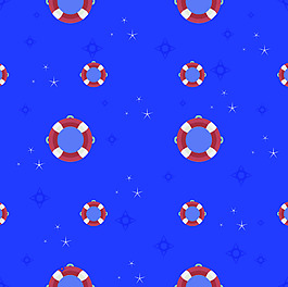 海洋求生圈填充背景素材