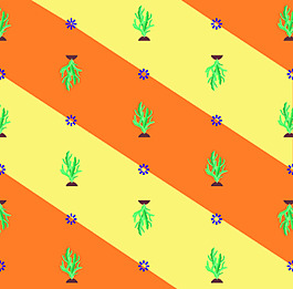 沙漠植物填充背景素材