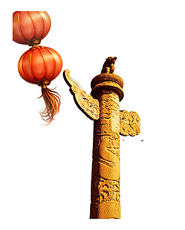 金色華表png免扣元素