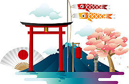 日本裝飾png免扣元素
