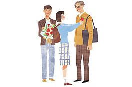 獻花節日PNG元素