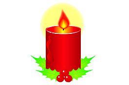 紅色火焰蠟燭教師節(jié)元素圖