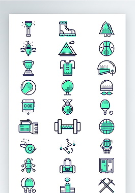 彩色休閑娛樂圖標矢量AI素材icon