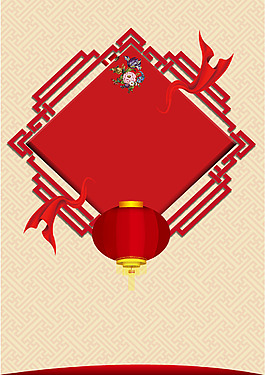 中國(guó)結(jié)紅色燈籠背景