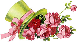 倒放玫瑰花相框素材