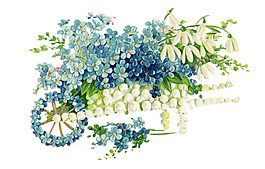 手工编织花篮素材图片