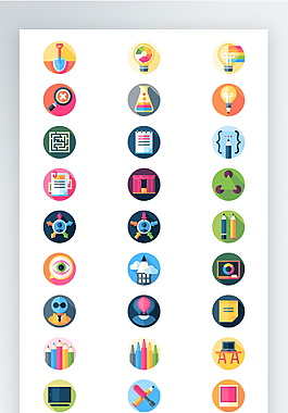 彩色拟物图标矢量AI素材icon