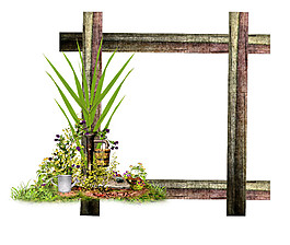 創(chuàng)意花朵邊框素材