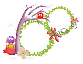 創(chuàng)意唯美花朵邊框素材