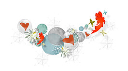 創(chuàng)意花朵實物元素