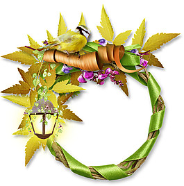 創(chuàng)意花草邊框元素
