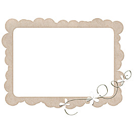 簡約花朵相框素材