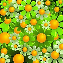 鮮花矢量背景素材