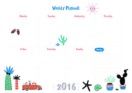 卡通裝飾便簽筆記本矢量背景素材