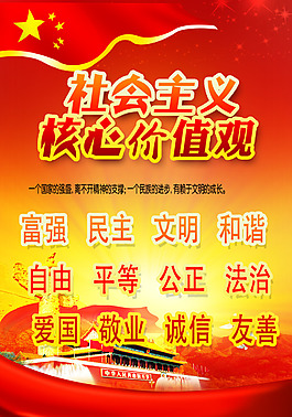 社會主義核心價值觀海報