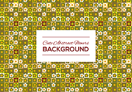 矢量清新文藝水彩花紋背景