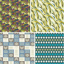 手繪唯美花朵植物繪畫矢量素材