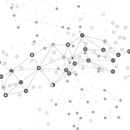 抽象创意多面体纳米技术png元素素材