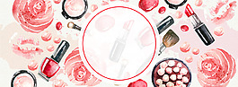 女神節(jié)矢量粉色海報banner背景