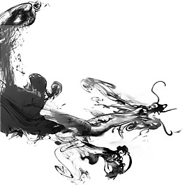 中国风水墨写意画元素
