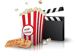 電影電影院活動(dòng)矢量素材