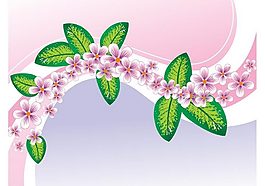 春天植物花朵矢量素材